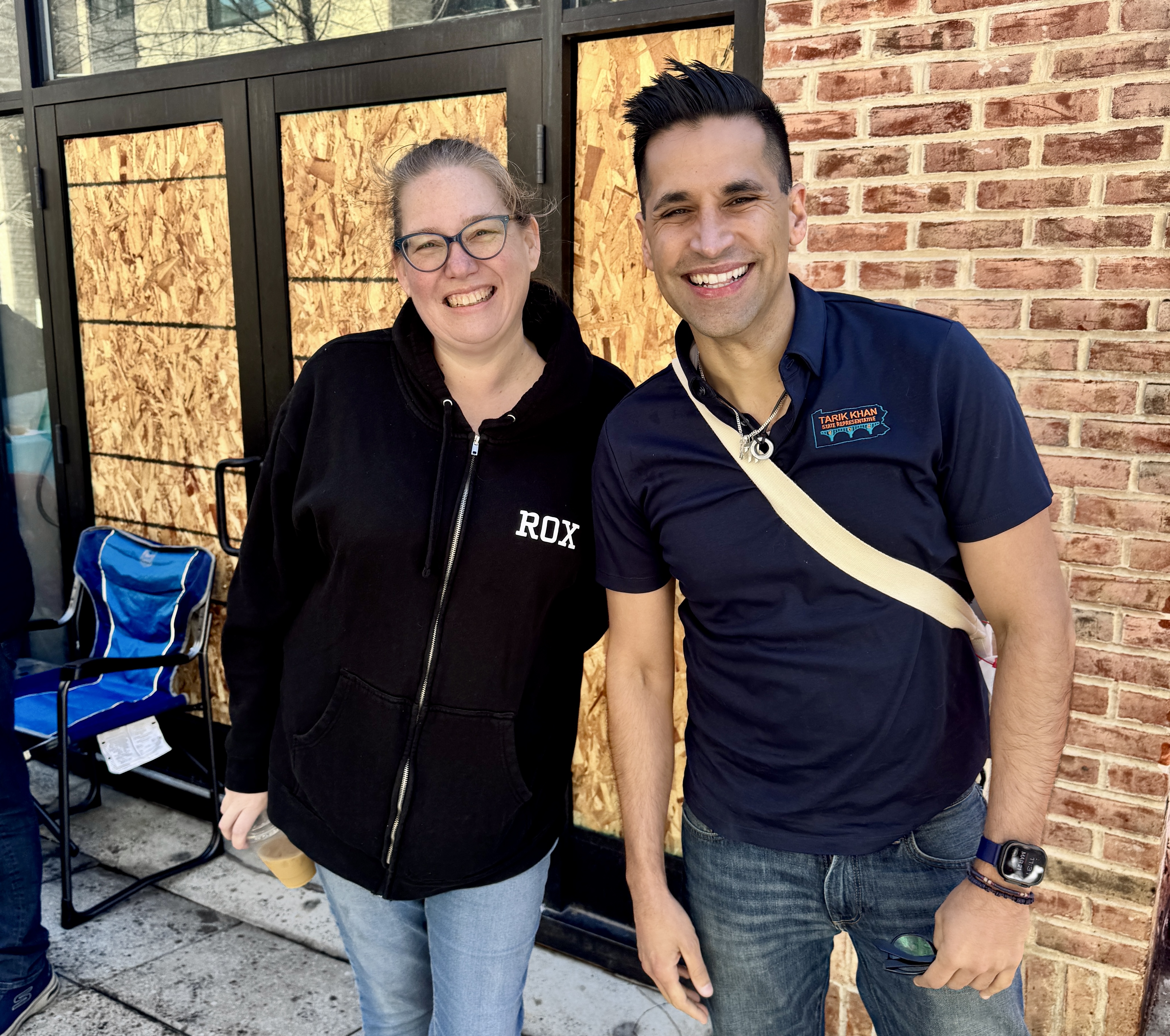 RDC Executive Director Jax Cusack and State Rep. Tarik Khan...