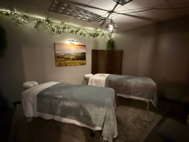 Sincerity Massage Therapy's expanded studio in Leesport's Schoolside Plaza includes a large session room perfect for couples. (Photo courtesy of Sherri Giacobello, Sincerity Massage Therapy)
