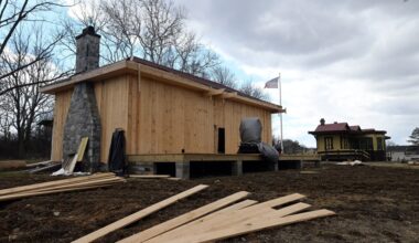 Sinking Spring Heritage Park freight house rebuild nears completion
