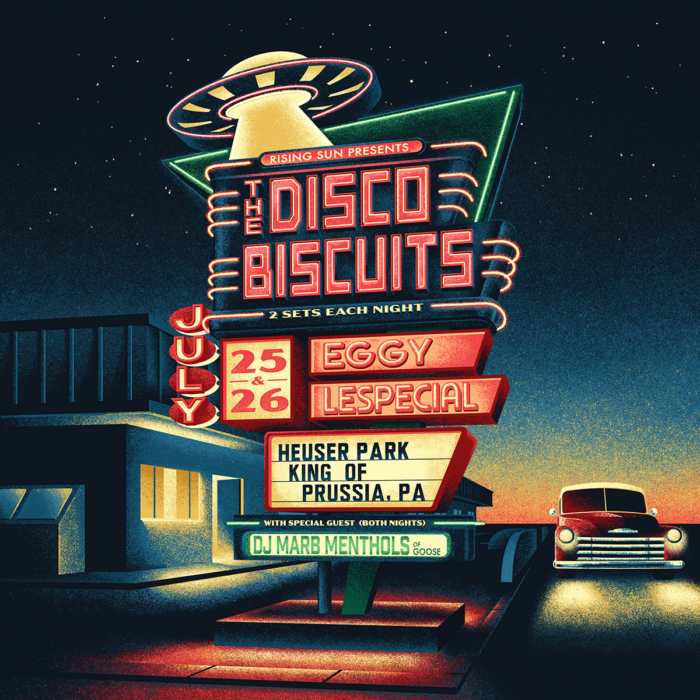 The Disco Biscuits Announce Two-Night Pennsylvania Outing with Eggy, Lespecial and DJ Marb Menthols