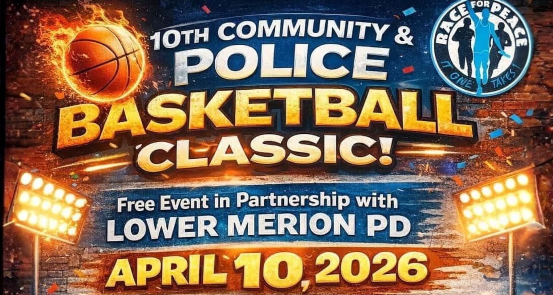 Lower Merion Twp Police Department 10th Community & Police Basketball Classic Game