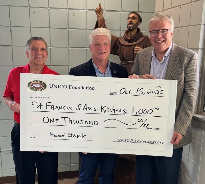 UNICO Foundation donates to St. Francis of Assisi Kitchen – Scranton Times-Tribune