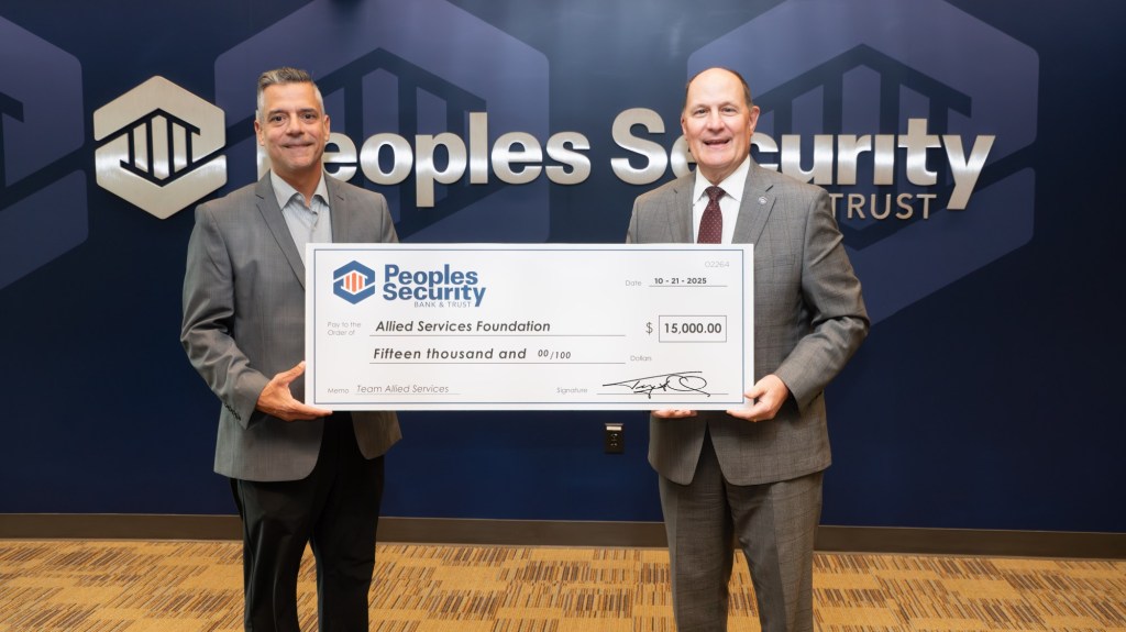 PSBT donates $15,000 to support Team Allied Services – Scranton Times-Tribune