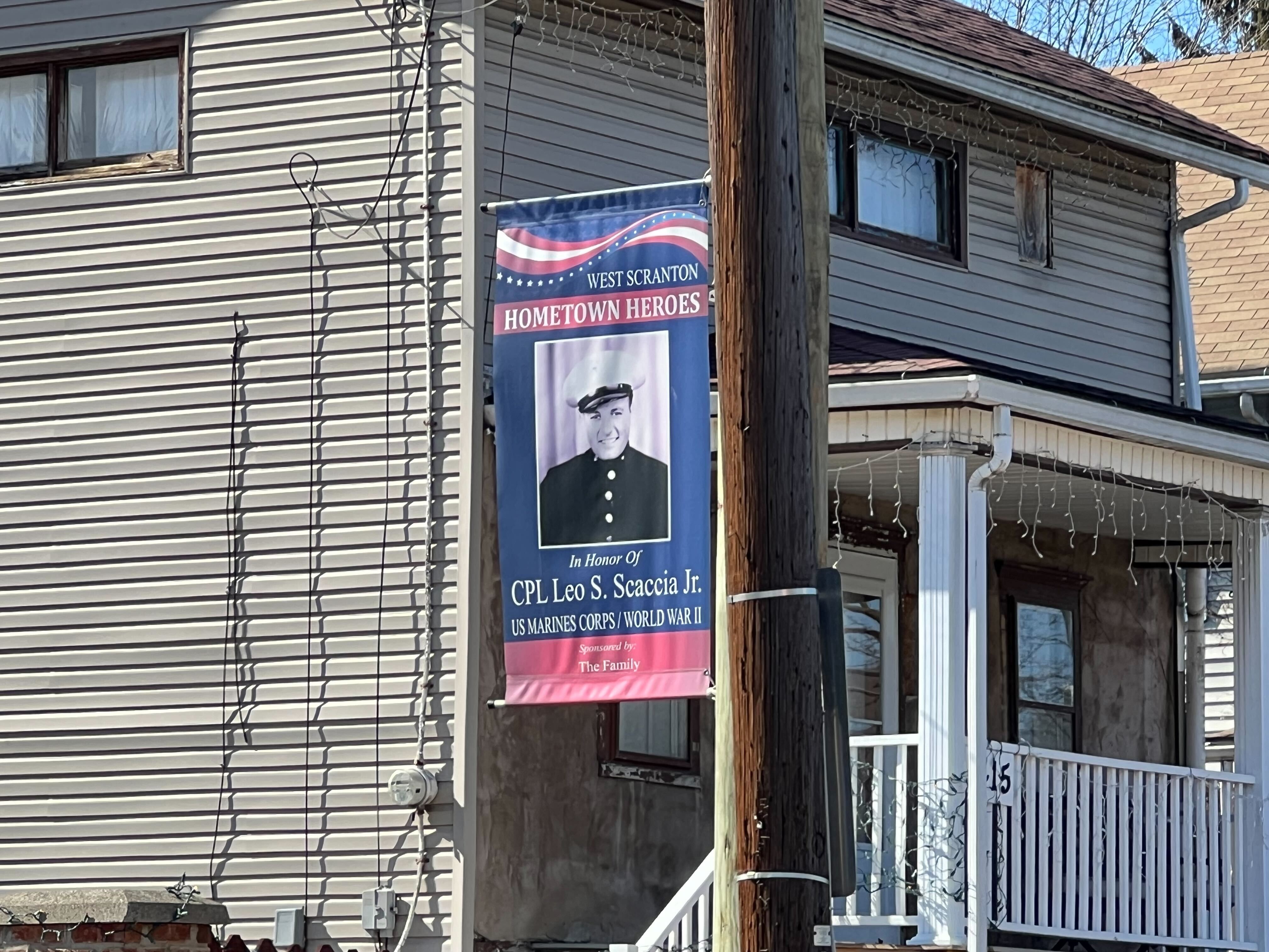 A Hometown Heroes banner in West Scranton. (PHOTO PROVIDED /...