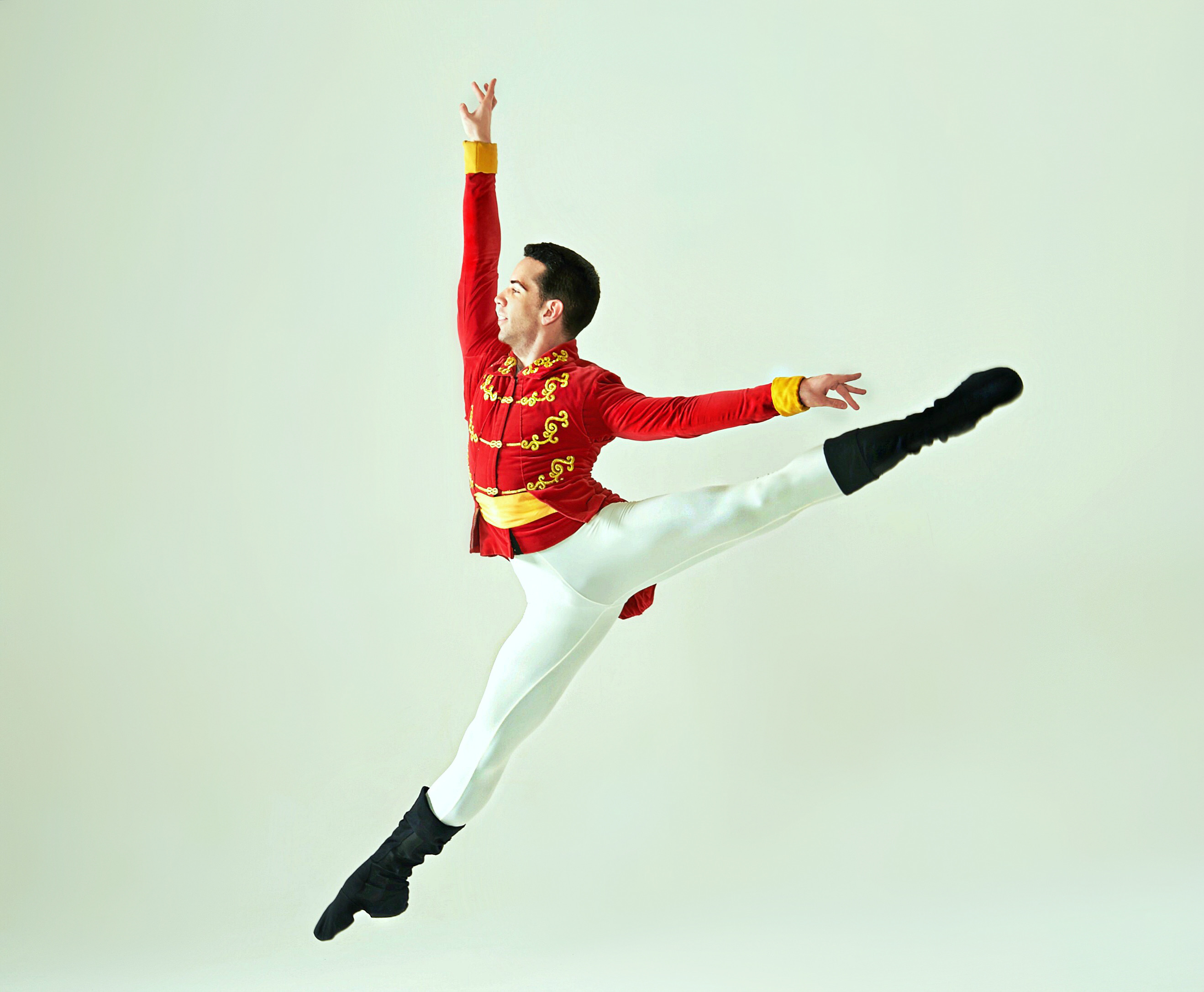 Michael McILwee dances the role of the prince in the...