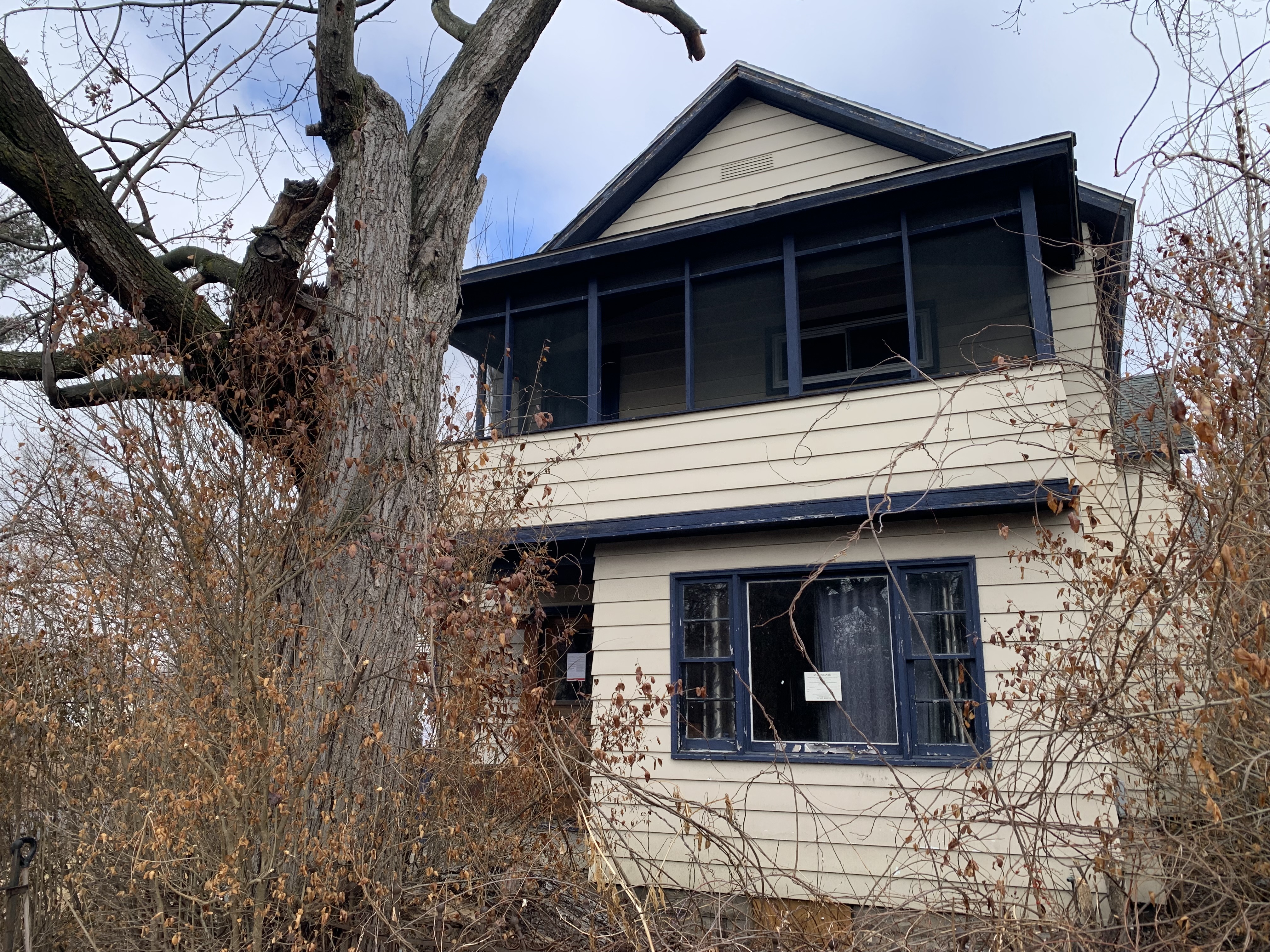 A condemnned house at 25 New York St. in Scranton...