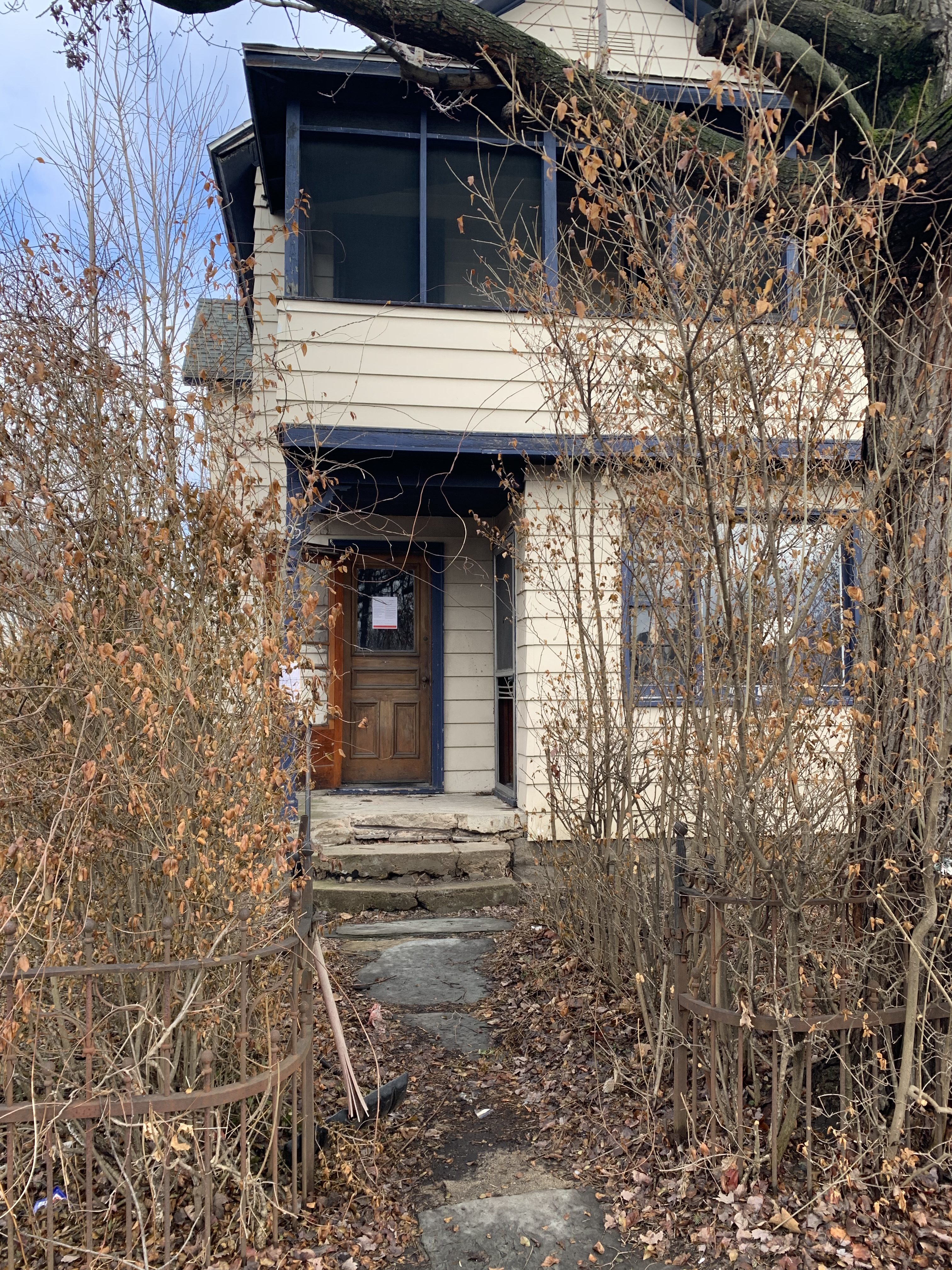A condemnned house at 25 New York St. in Scranton...