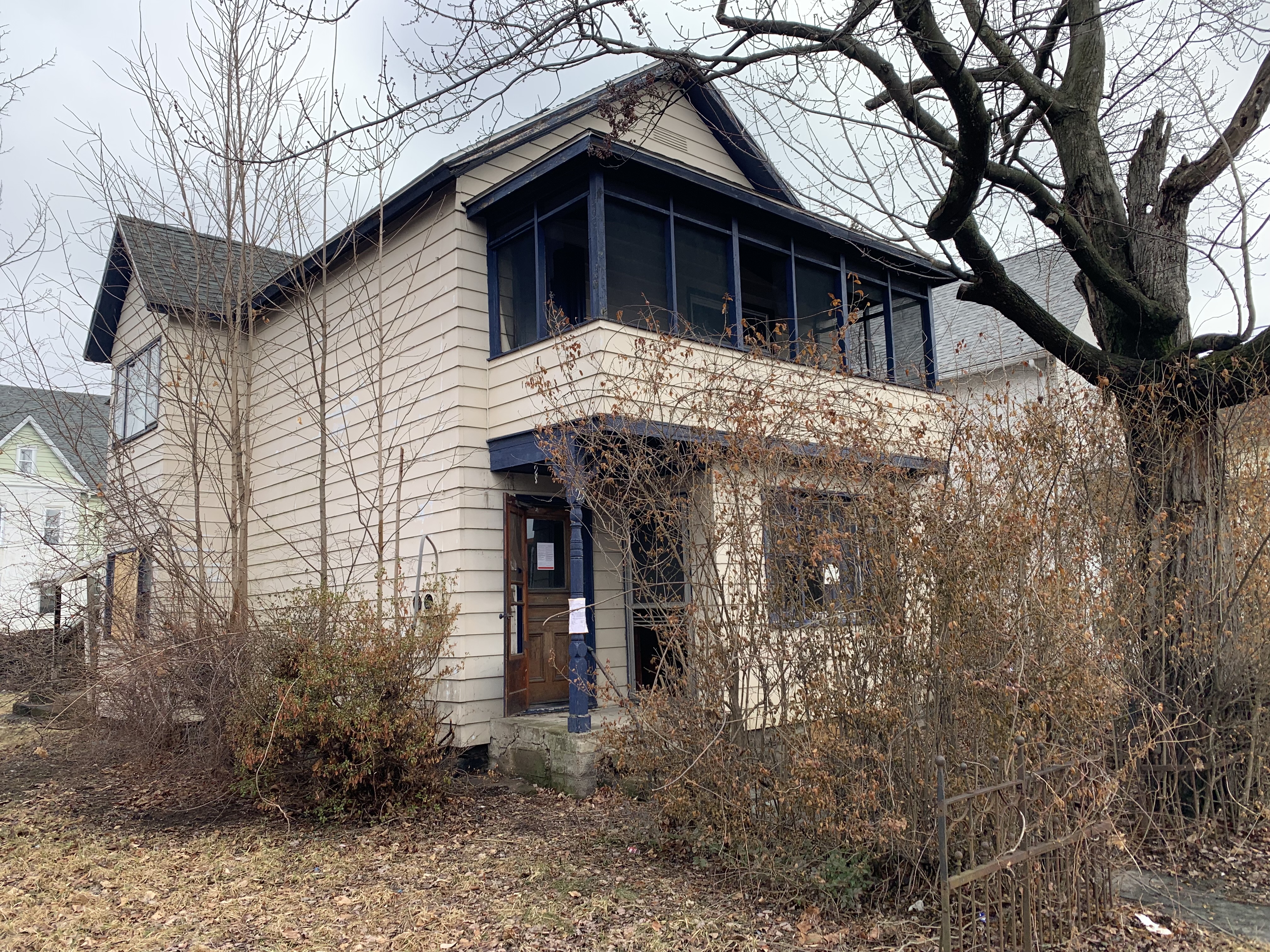 A condemnned house at 25 New York St. in Scranton...