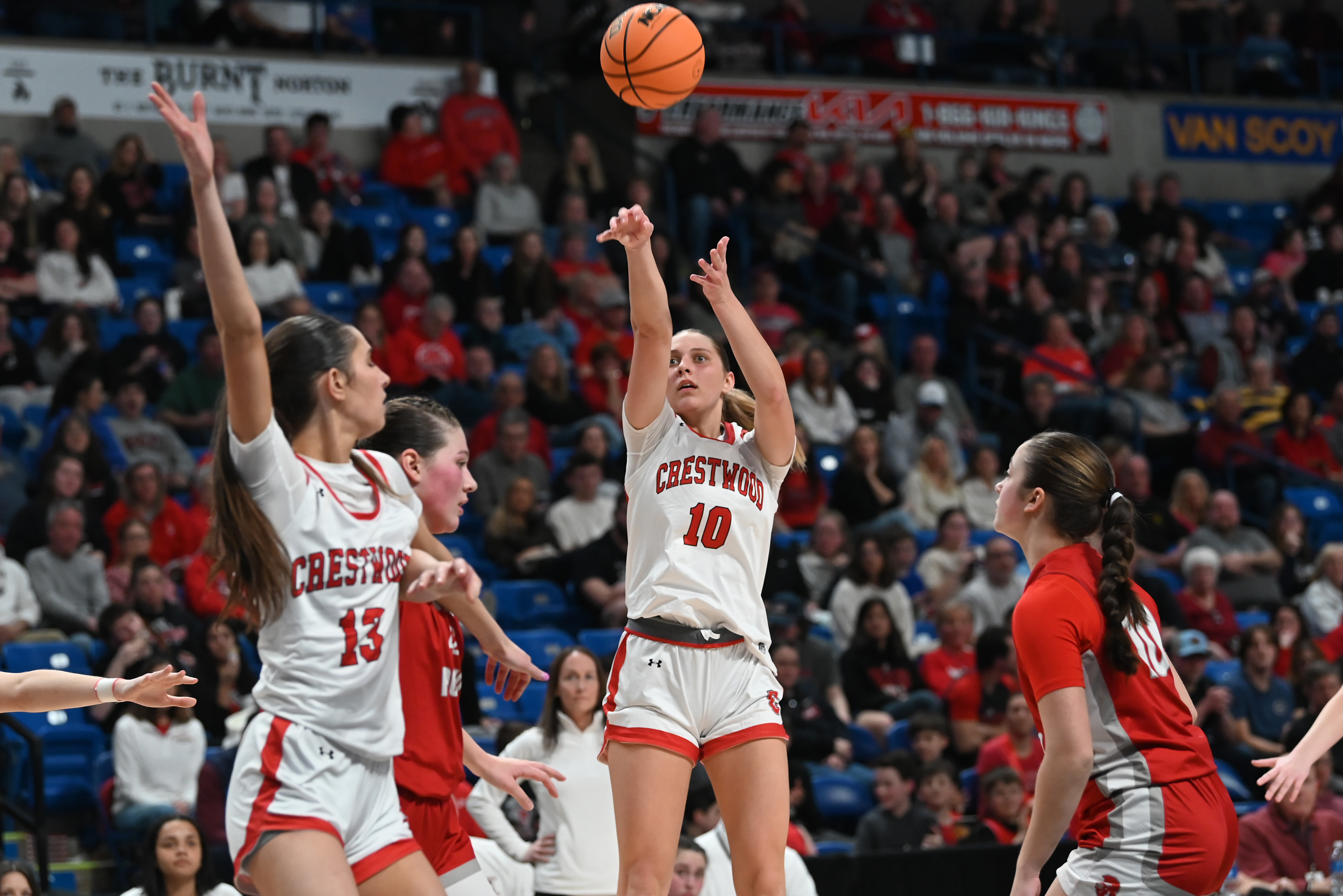 Crestwood’s Charlie Hiller takes a shot during the D2 Class...