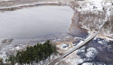 Maple Lake Reservoir drained for dam upgrades