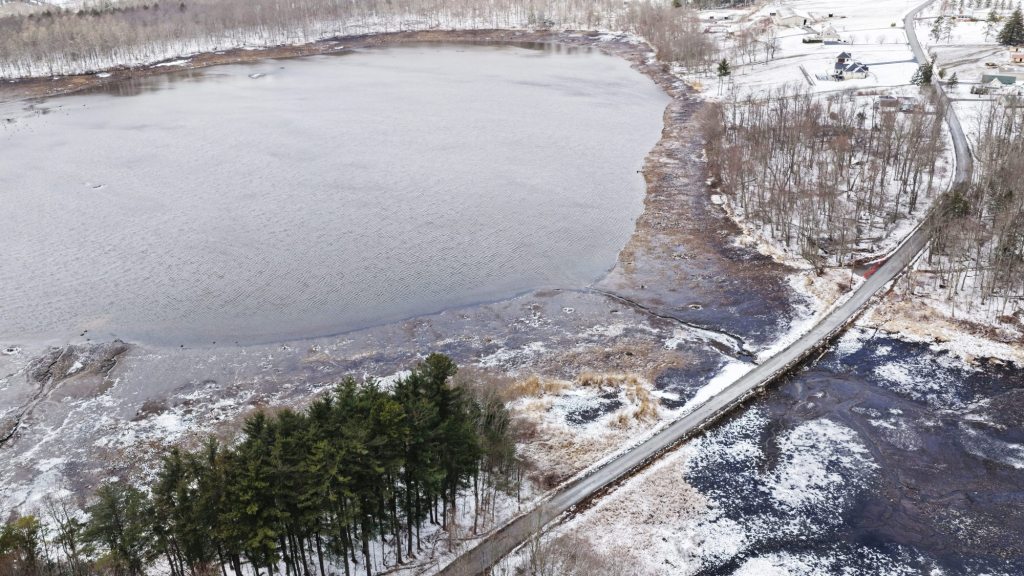 Maple Lake Reservoir drained for dam upgrades