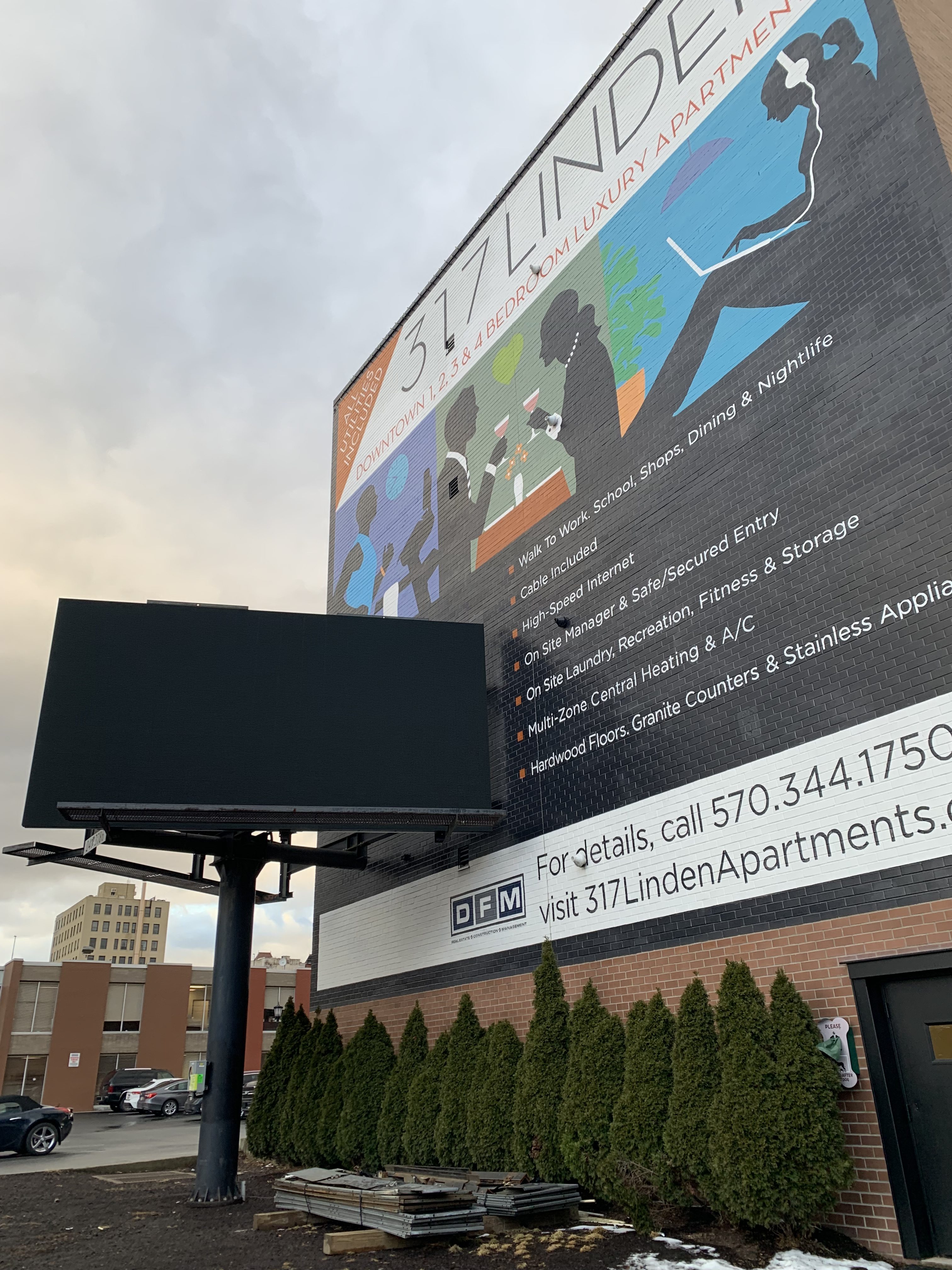 One side facing west of a two-sided billboard at 320...