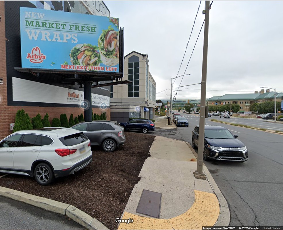 A billboard at 320 Mulberry St. in Scranton in Nov....