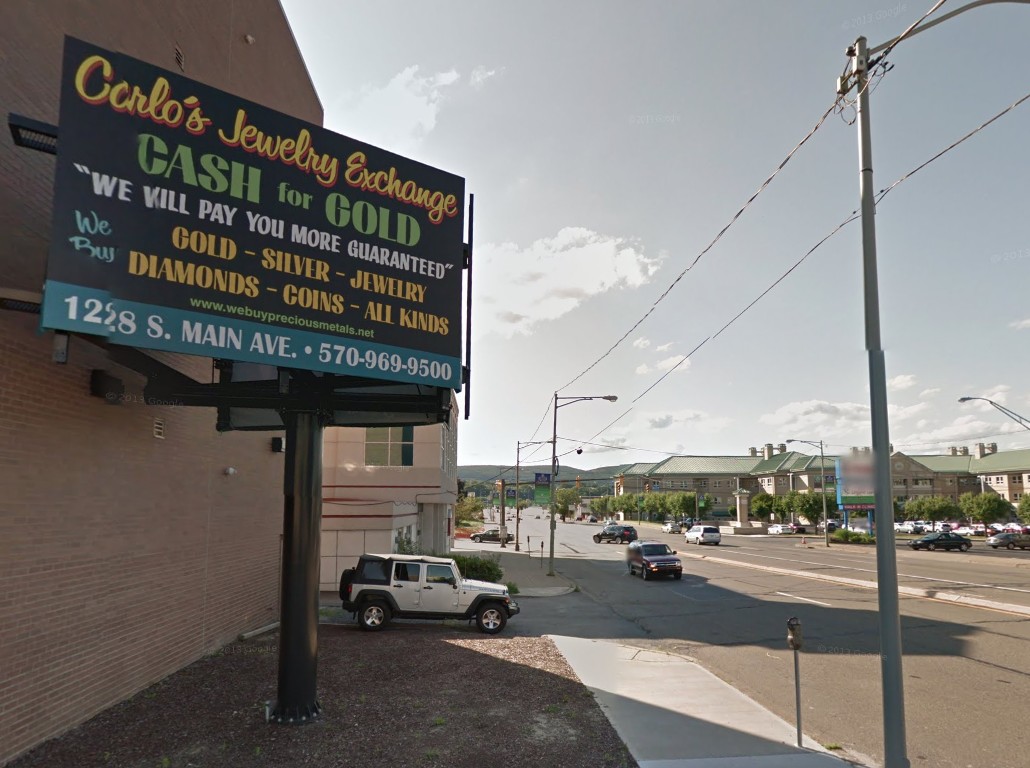 A billboard at 320 Mulberry St. in Scranton in May...