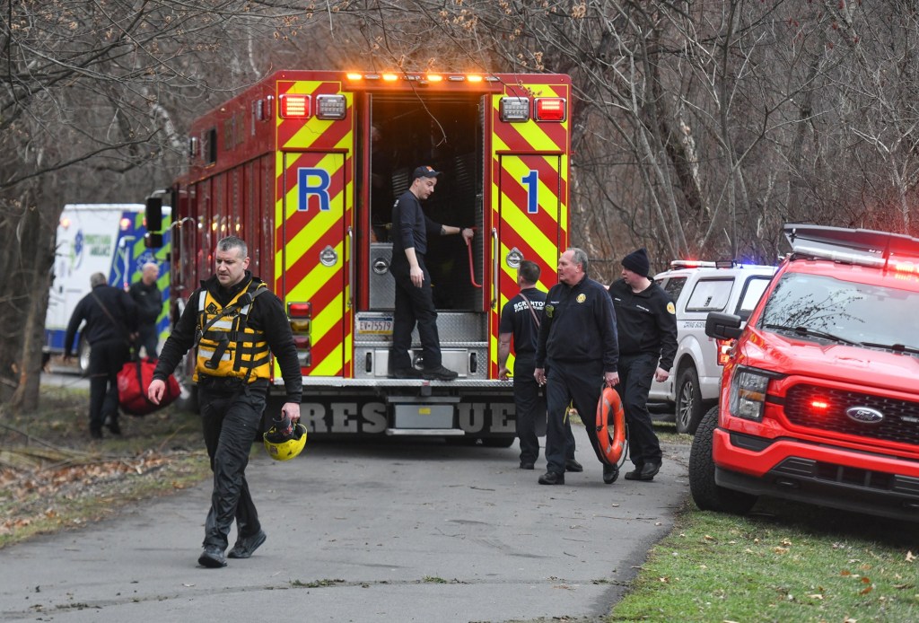 Emergency responders pull man from Lackawanna River