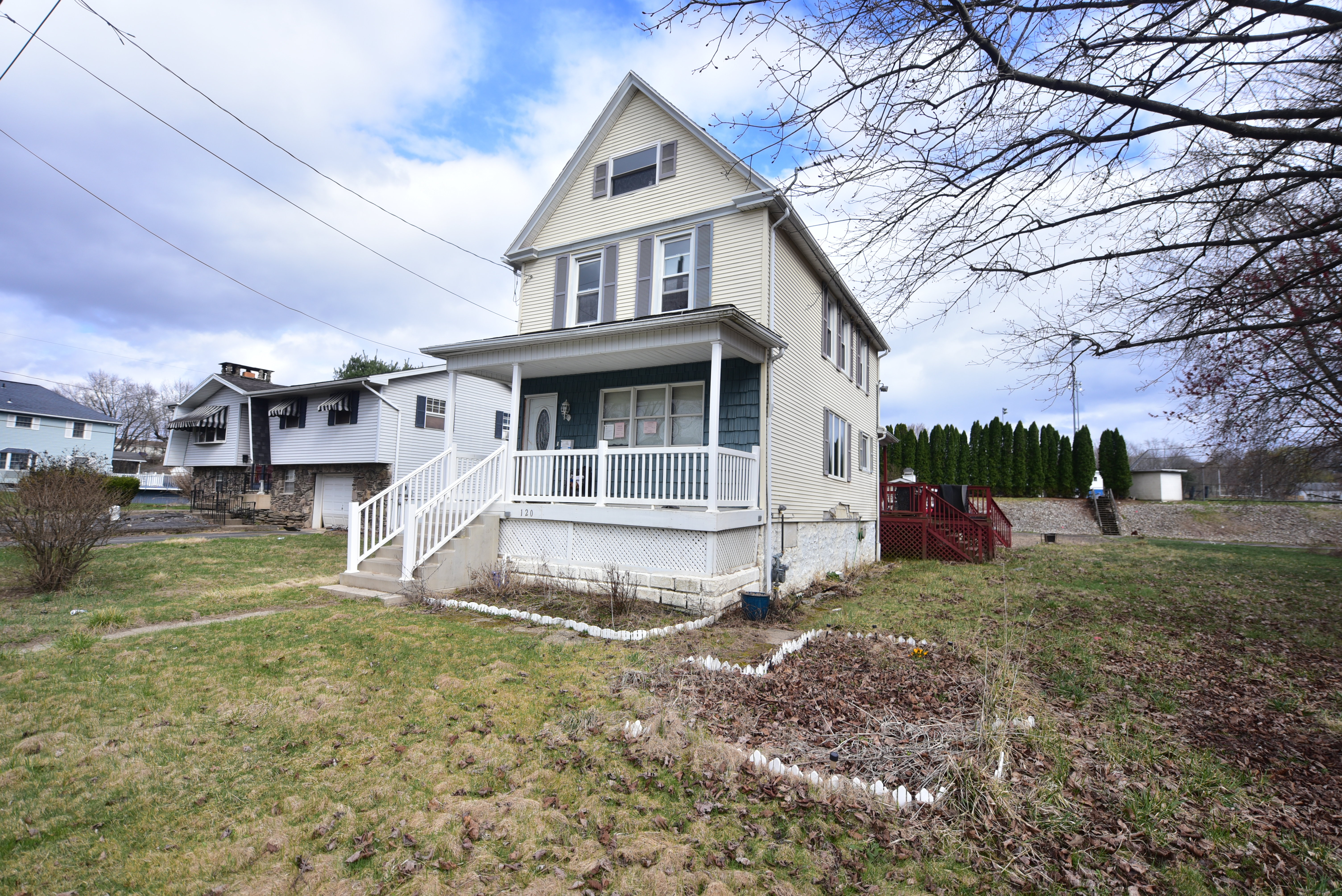 A home impacted by flooding at 120 N. Merrifield Avenue...