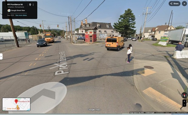 Google Street View of the intersection of Providence Road and Albright Avenue in Scranton. (IMAGE COPY / GOOGLE STREET VIEW)