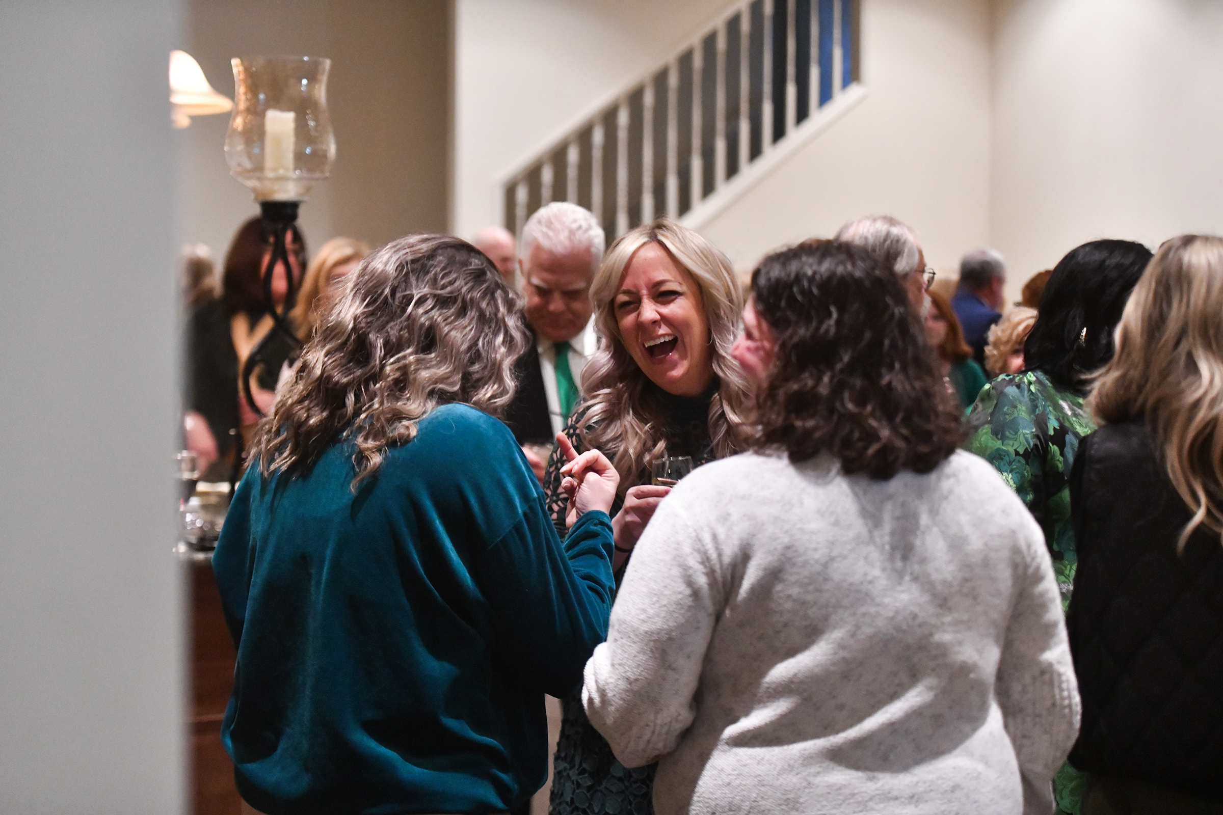Bridget Chomko, of Scranton socializes during the Society of Irish...