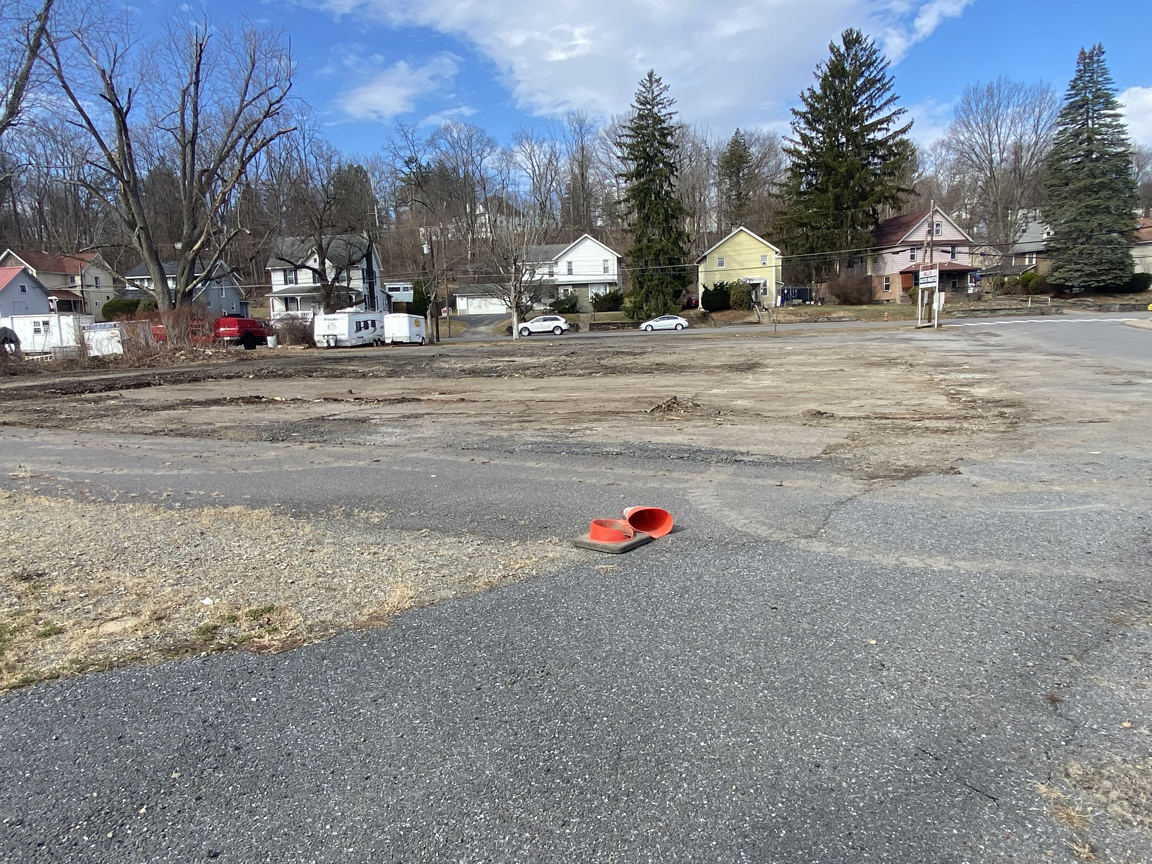 The lot where Miles Auto Parts stood pictured Wednesday, March...