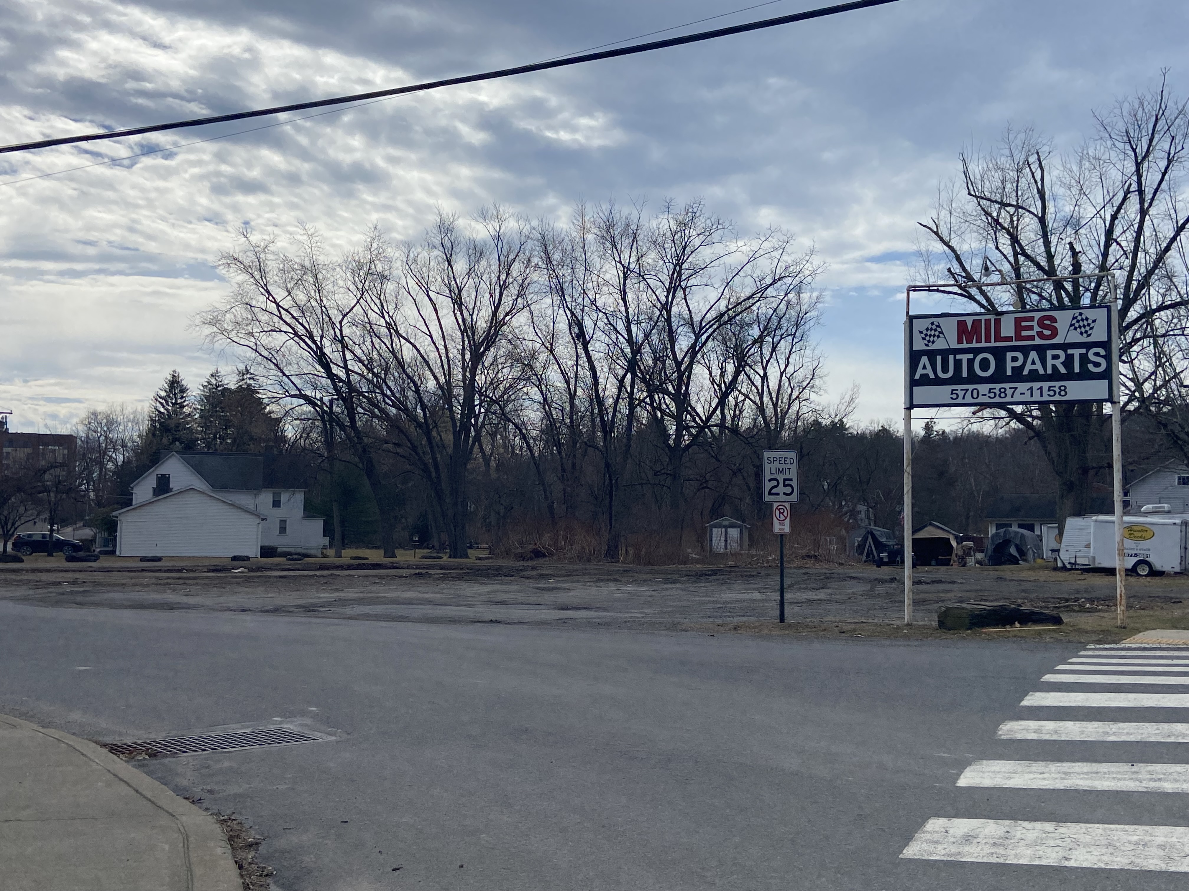 The lot where Miles Auto Parts stood pictured Wednesday, March...