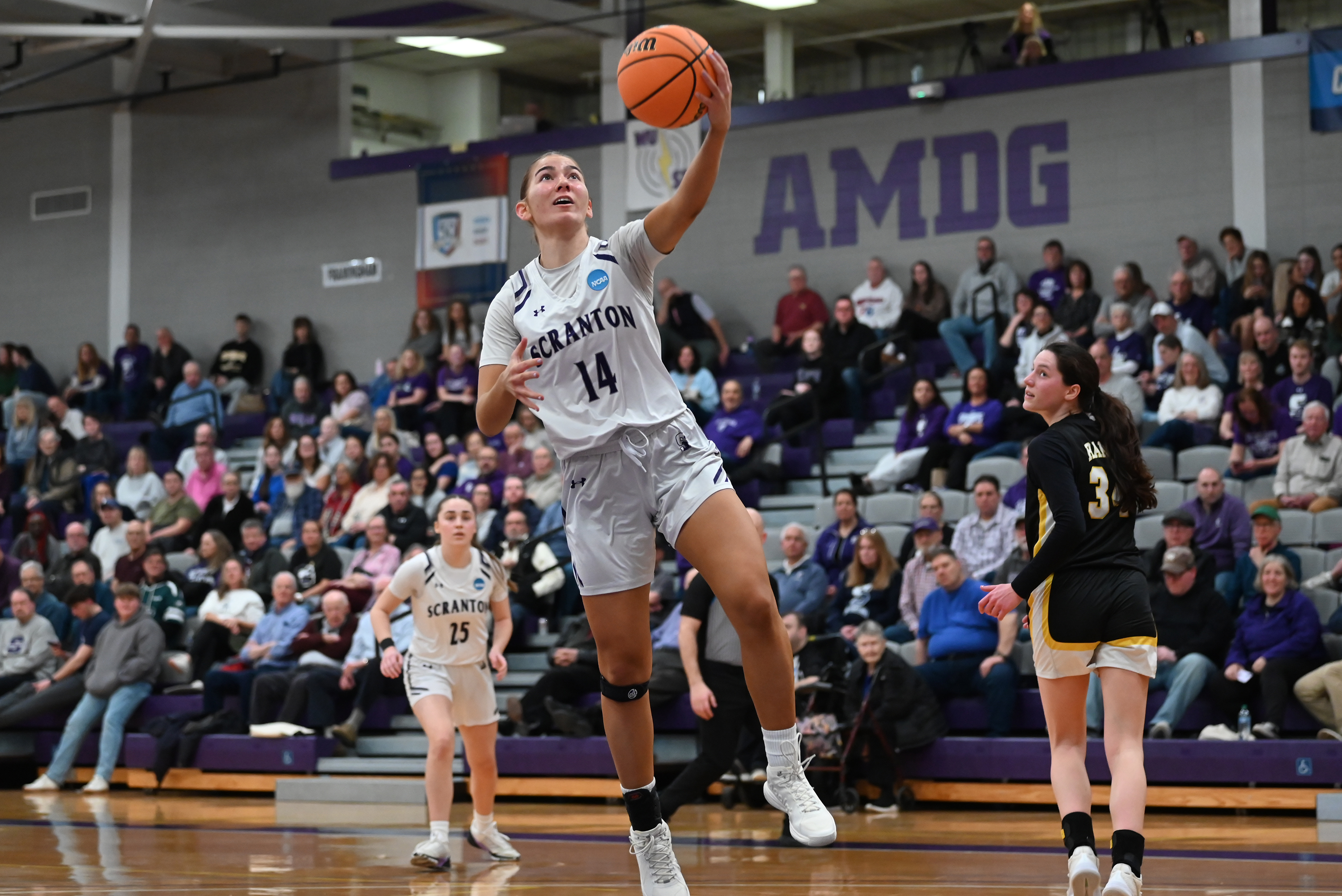 University of Scranton’s Natalie Stoupakis takes a shot during NCAA...