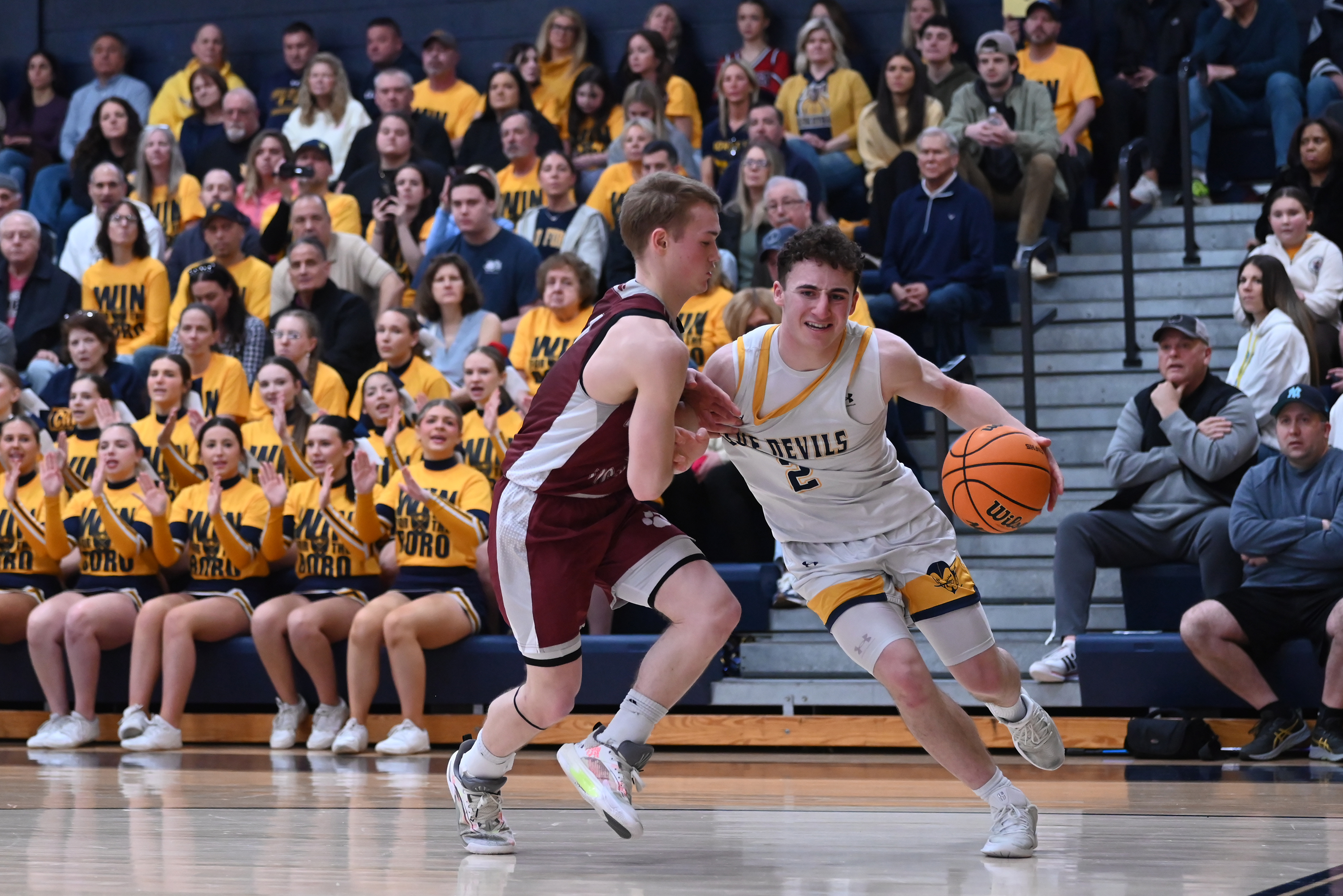 East Juniata’s Jaiden May defends Old Forge’s Ryan Demarco during...