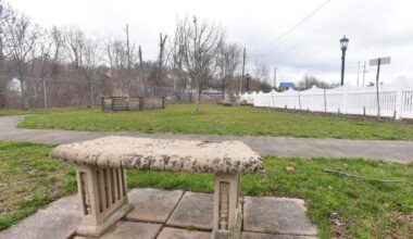 Location proposed for Clarks Summit clock tower, plaque