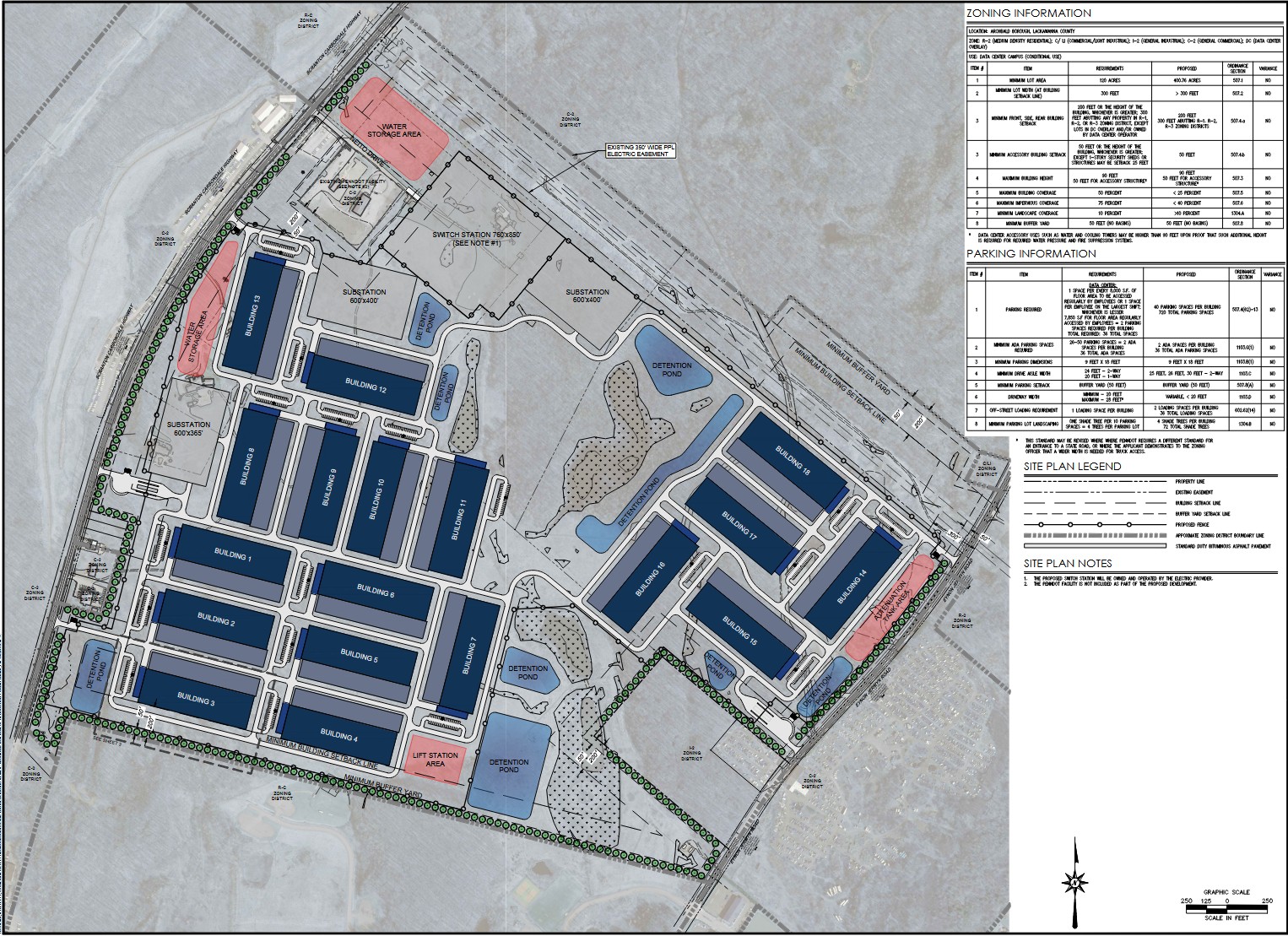 Plans for the Project Scott data center campus show PPL’s...