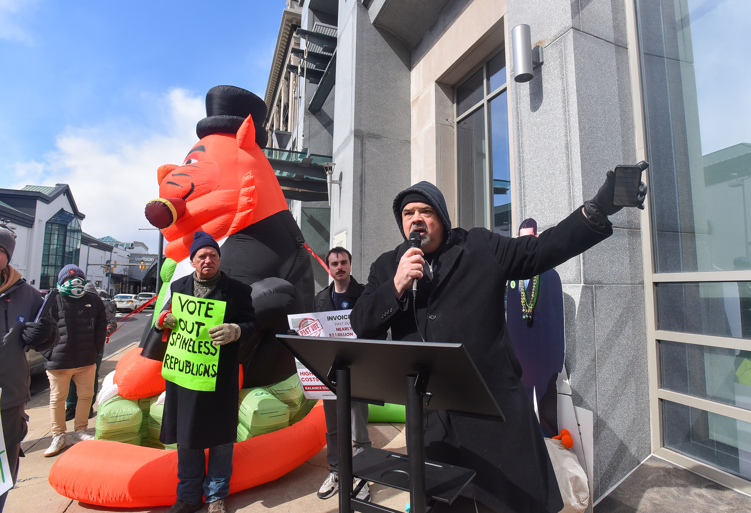 Dwayne Heisler, campaign director for the Pennsylvania Policy Center, speaks...
