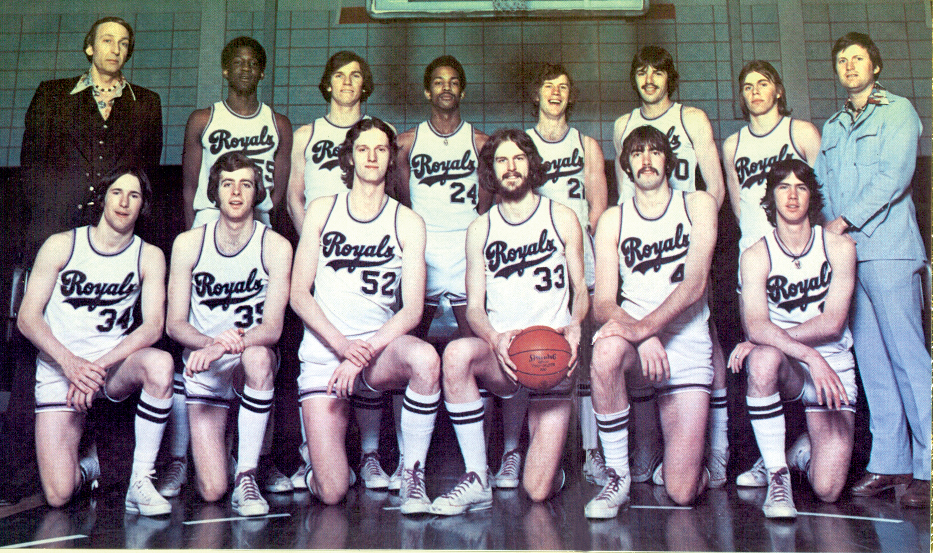 Team photo of the 1976 national champion University of Scranton...
