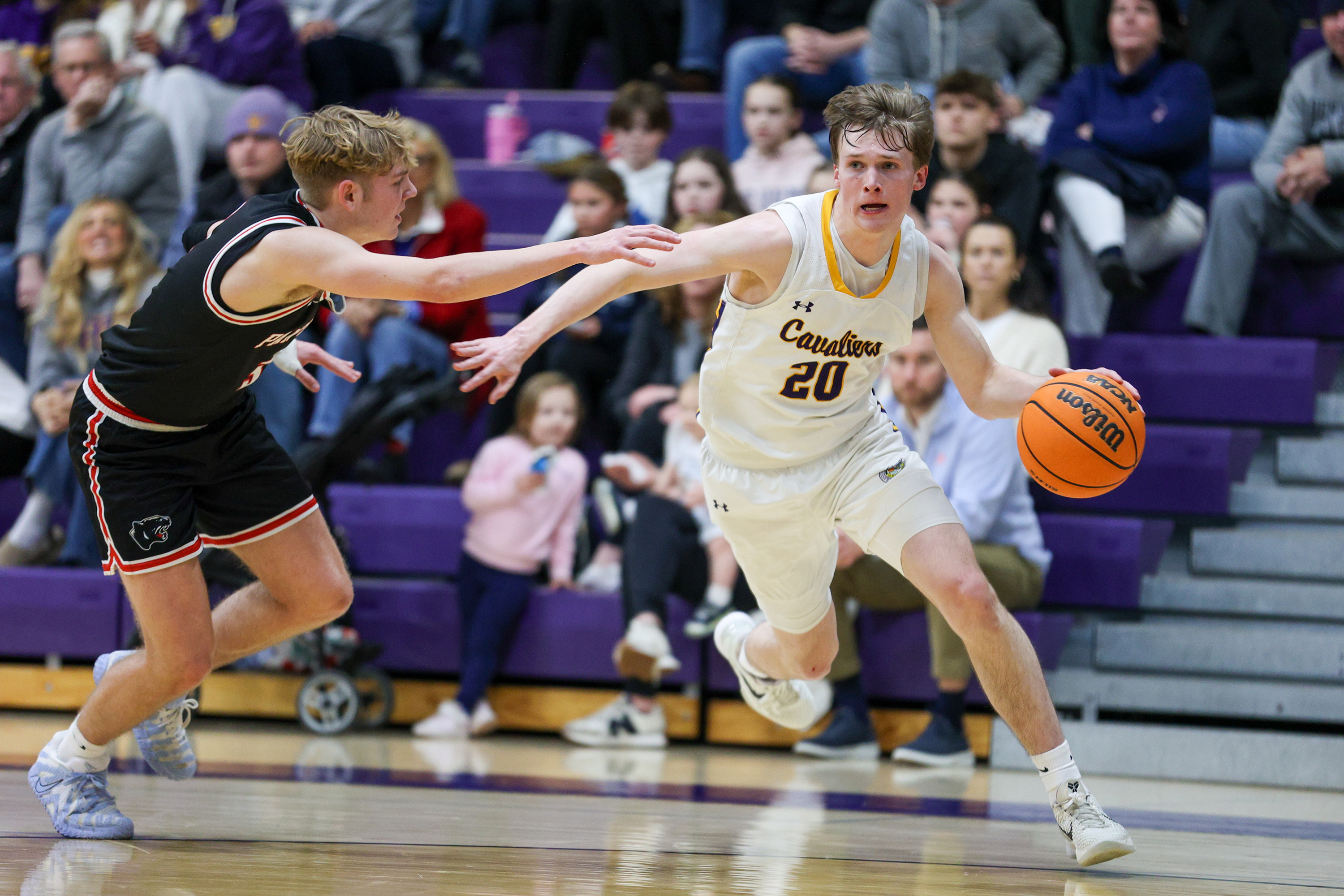 Scranton Prep’s Packy Doherty (20) drives past a defender during...