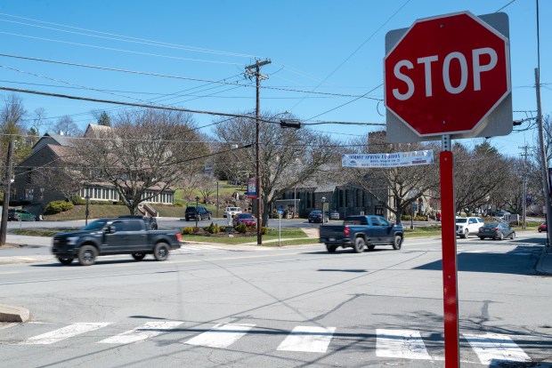The intersection of State St. and Depot St. in Clarks Summit on Tuesday, March 24, 2026. (REBECCA PARTICKA/STAFF PHOTOGRAPHER)