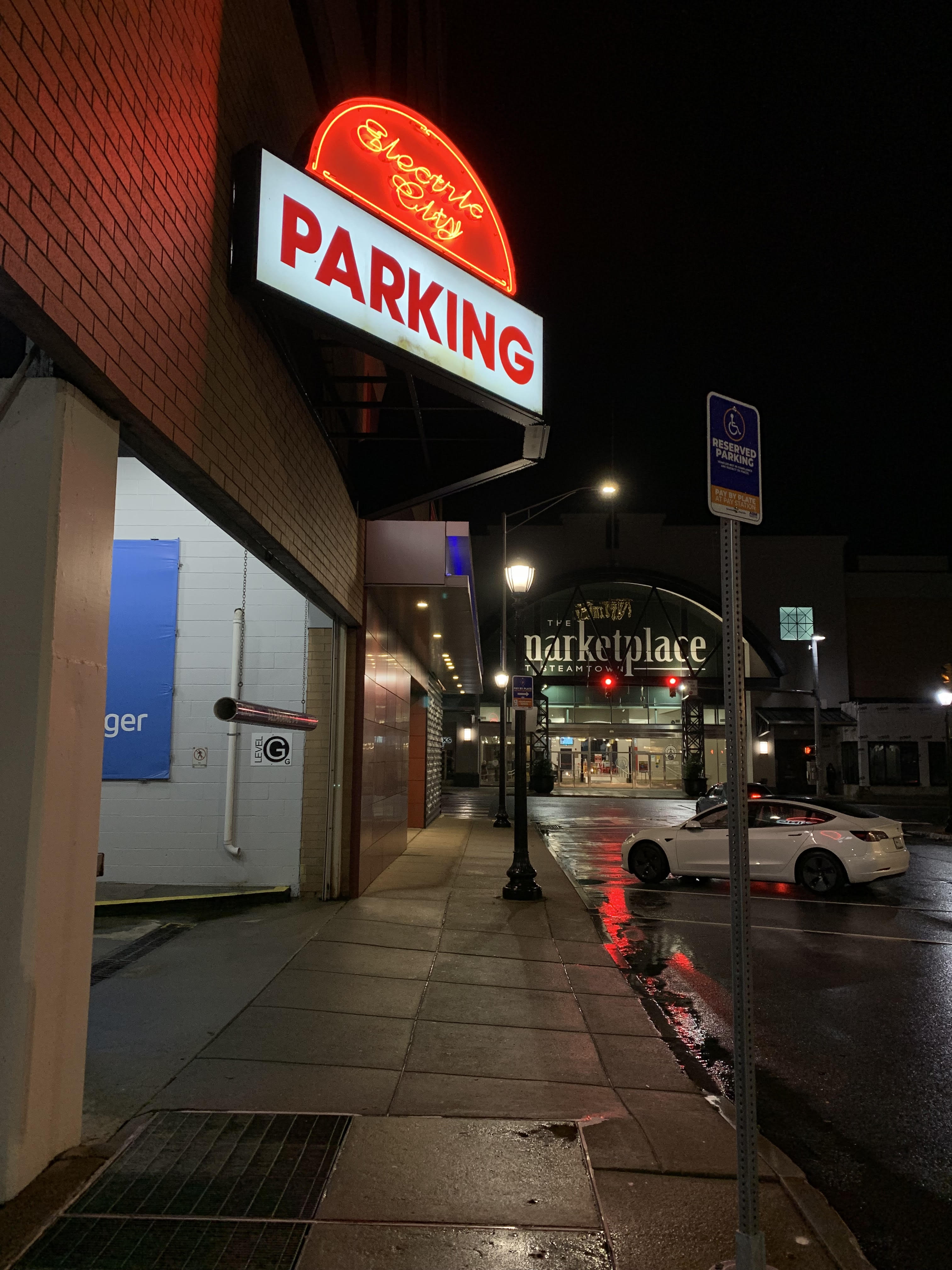 The Electric City Parking Garage on Penn Avenue and The...