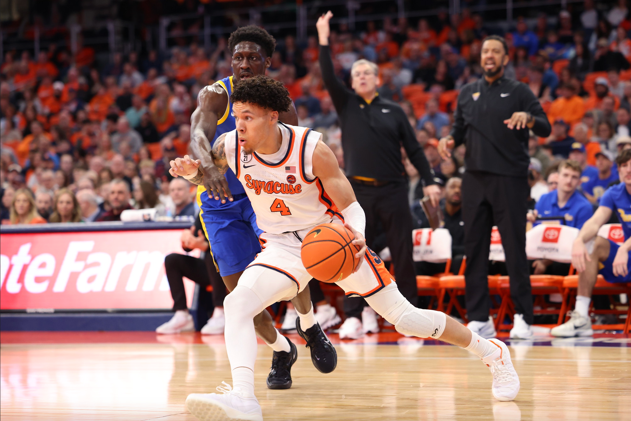 SYRACUSE, NY – March, 7 2026 – Syracuse Orange vs. Pittsburgh Panthers at the JMA Wireless Dome. (Photo by Tom Windhausen/TMW VISUALS)