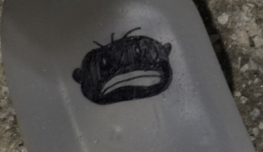 BORG with blackface found on Buchanan Street - The Brown and White BORG with blackface found on Buchanan Street