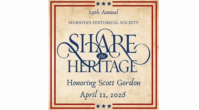 The Moravian Historical Society honors Scott Paul Gordon at its 19th annual gala dinner and auction.