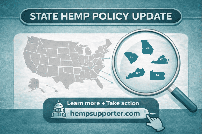 State Hemp Policy Update: Georgia, Kentucky, Pennsylvania, South Carolina, Virginia