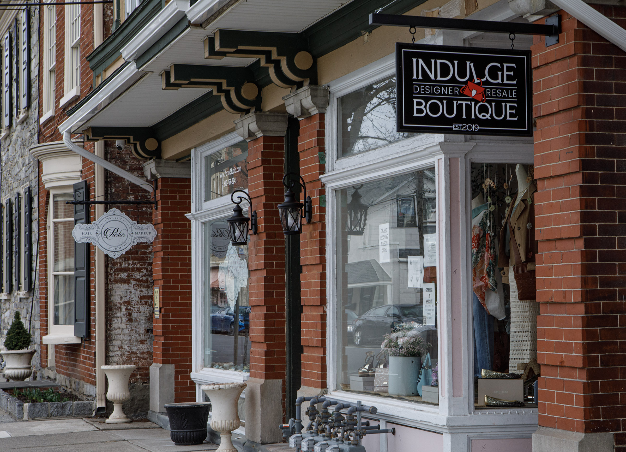 The exterior of Indulge Designer Resale Boutique on Wednesday, March...