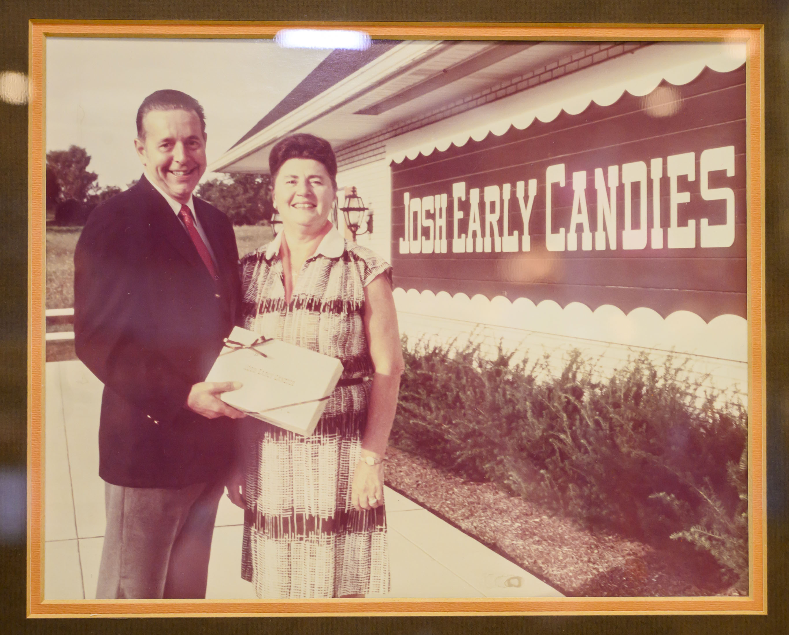 A photograph shows Josh Early V and his wife, Marge,...