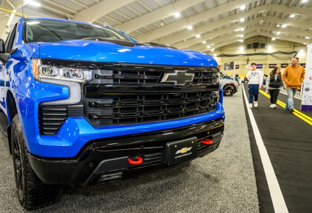 Chevrolet Silverado Trail Boss is on display Wednesday, March 18, 2026, during Lehigh Valley Auto Show 2026 at Lehigh University's Goodman Campus in Bethlehem. The show features more than 400 vehicles from 66 different brands and runs Thursday-Saturday: 10 a.m.- 8 p.m.; Sunday: 10 a.m.-5 p.m. (April Gamiz/The Morning Call)