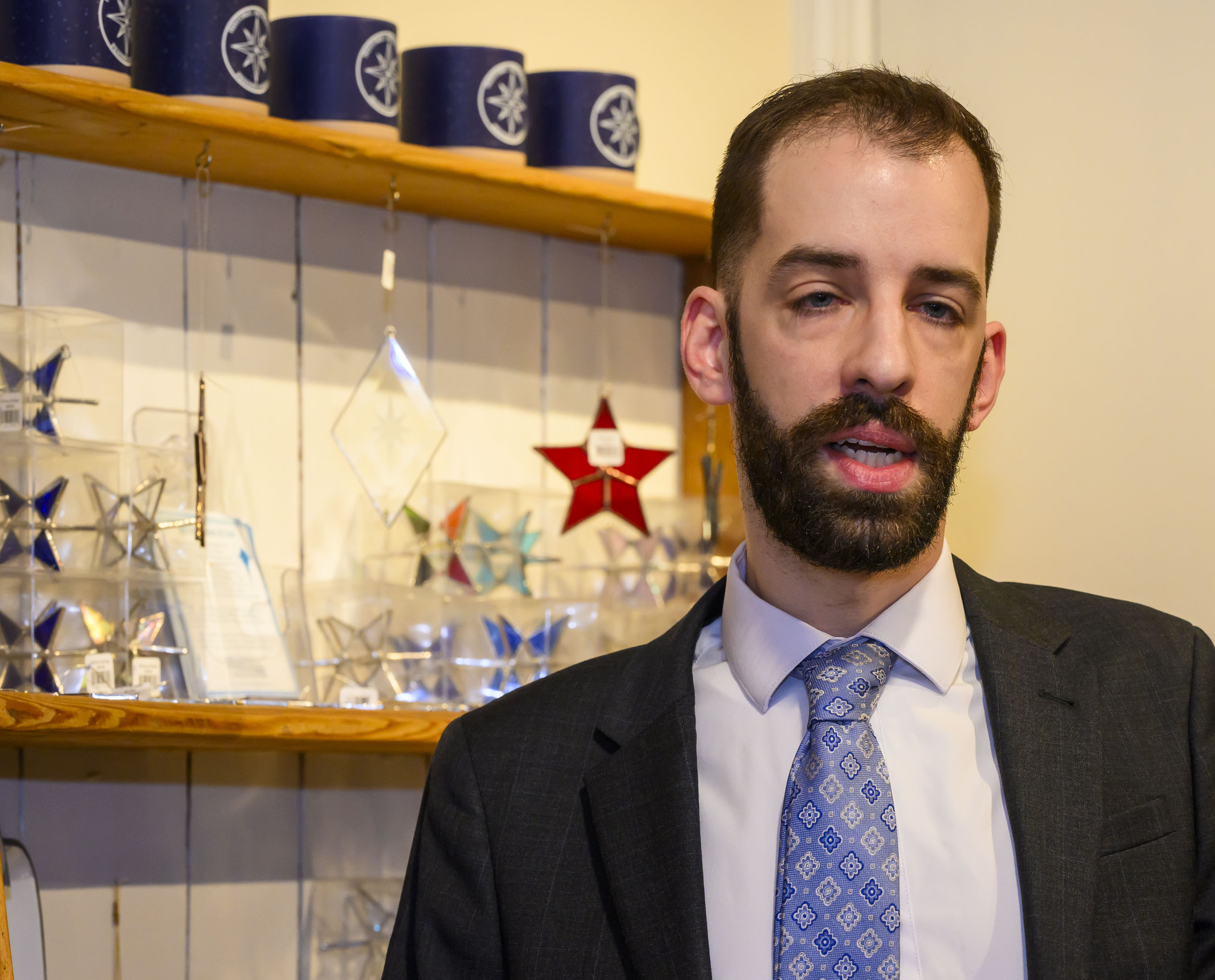 Sean Ziller, Bethlehemâs deputy director economic development, speaks Monday, March...