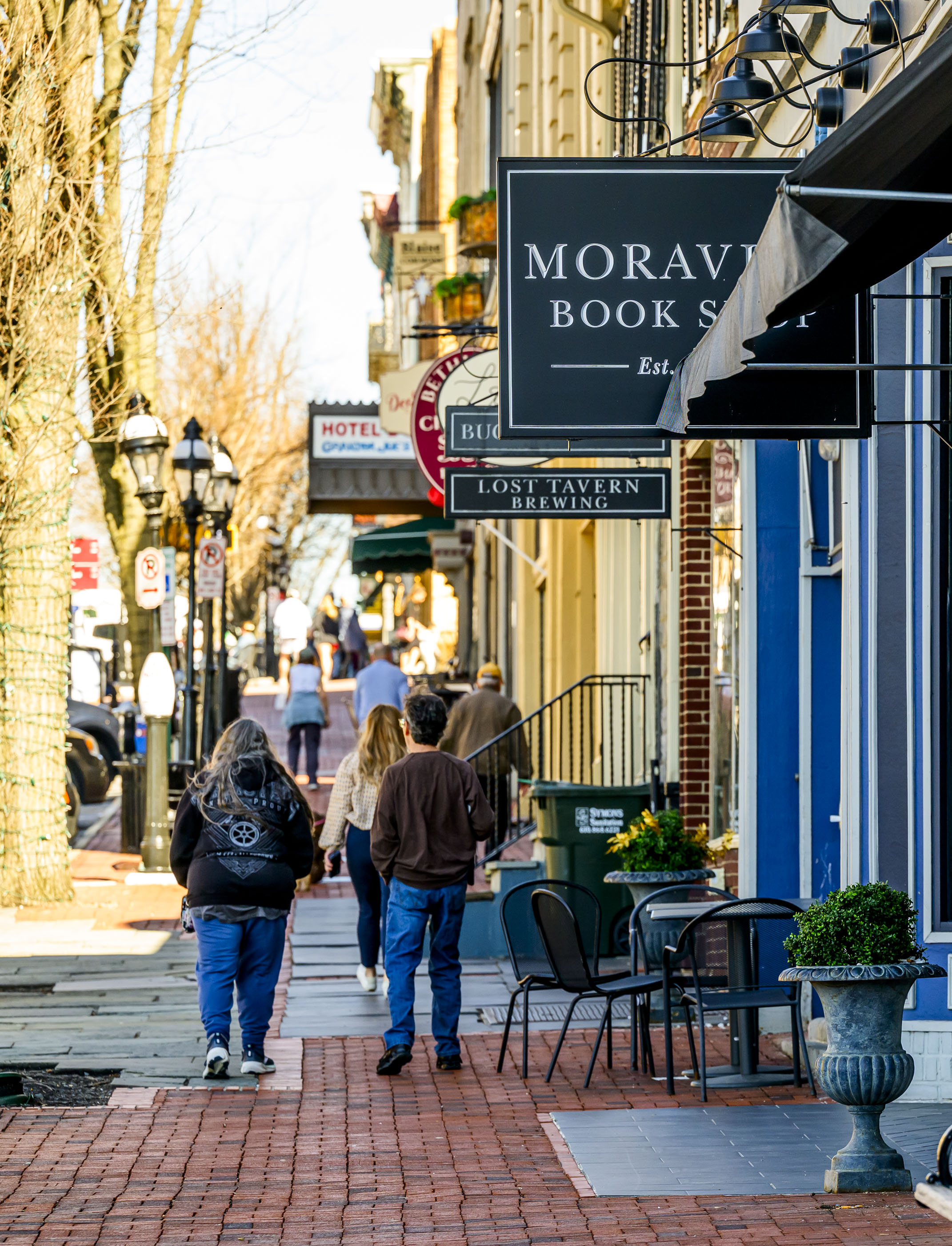 Main Street in Bethlehem bustles with people Monday, March 9,...