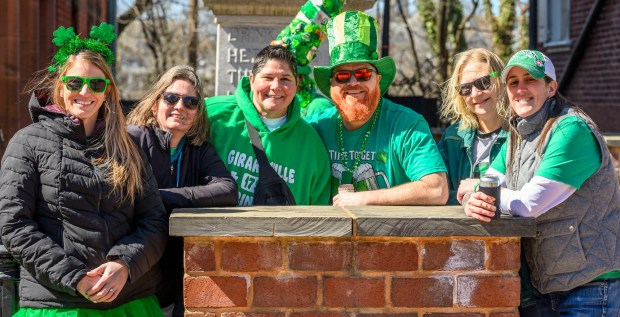 People of all ages enjoy the sights and sounds Saturday, March 14, 2026, during the 16th annual Parade of Shamrocks in downtown Bethlehem. The parade was presented by the Celtic Cultural Alliance and Historic Hotel Bethlehem. The St. Patrick's Day celebration featured pipe bands, school marching bands and community groups, starting on Broad Street and ending under the Hill-To-Hill Bridge.(April Gamiz/The Morning Call)