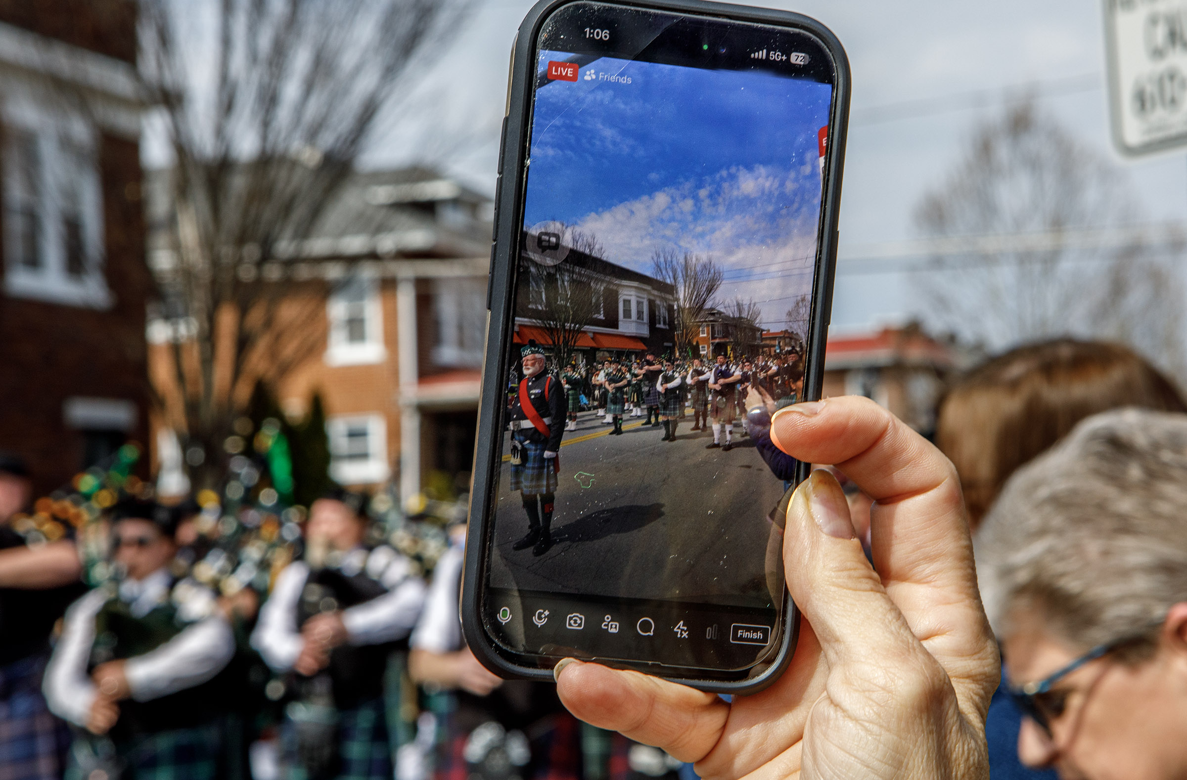 The MacKay Pipe Band of South Bethlehem performs during the...