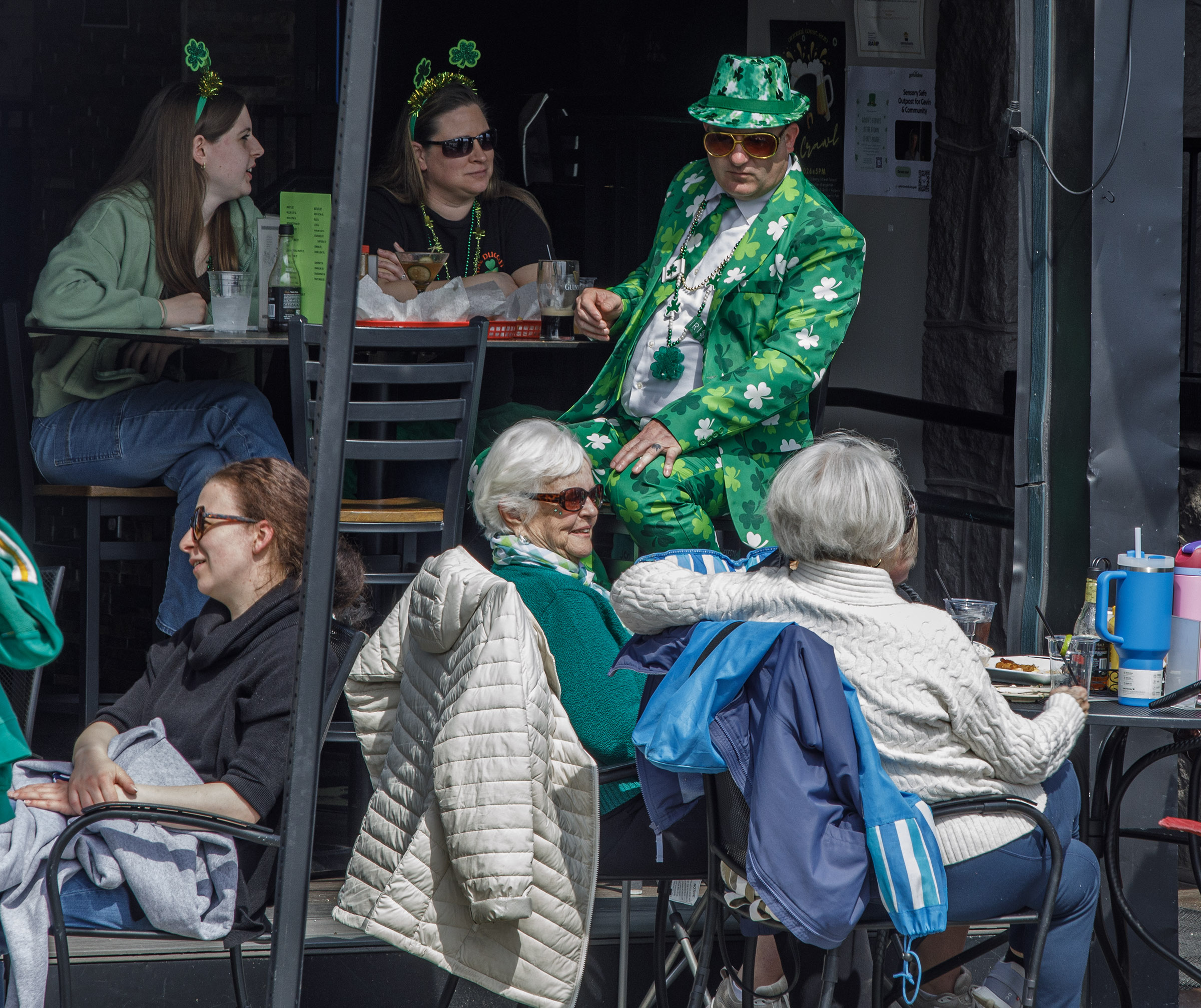 People turn out in full gala during the St. Patrickâs...