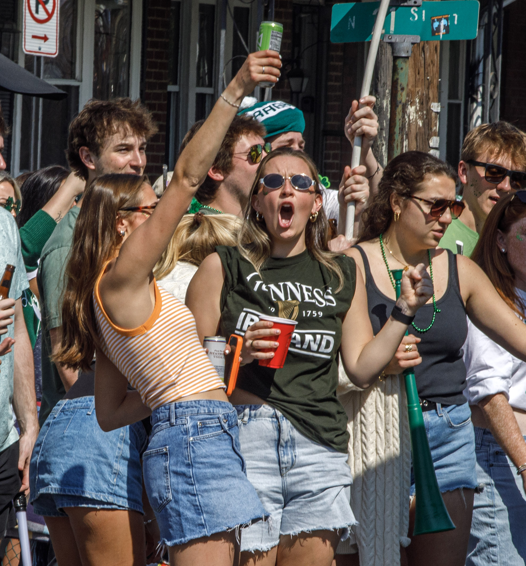 People attend the St. Patrickâs Parade on Sunday, March 22,...