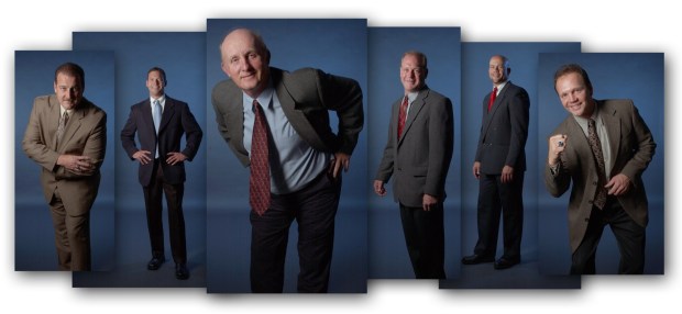 Dieruff's 1979 championship football team (left to right) had a reunion and celebrated the team's undefeated season. Team members included Rich Sniscak, Ron Carl, Bruce Trotter, Dave Kurisco, Tyrone Reed and Rich Gimbor.(Illustration by Cesar Laure and Craig Larimer The Morning Call)