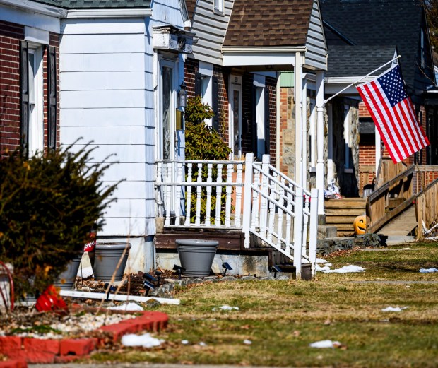 Views from a photo walk around the Midway Manor neighborhood on Friday, Feb. 27, 2026, in Allentown. Neighbors were worried that plans to expand the Sonia Sotomayor Dual Language Immersion Academy would lead to the demolition of the buildings. However, Allentown School Board members approved a plan that would leave them intact. (April Gamiz/The Morning Call)