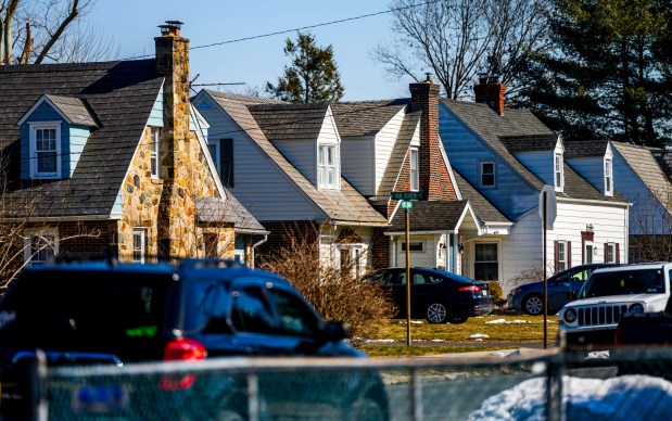 Views from a photo walk around the Midway Manor neighborhood on Friday, Feb. 27, 2026, in Allentown. Neighbors were worried that plans to expand the Sonia Sotomayor Dual Language Immersion Academy would lead to the demolition of the buildings. However, Allentown School Board members approved a plan that would leave them intact. (April Gamiz/The Morning Call)