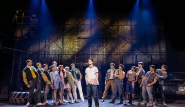 Nolan White and the North American Tour Company of "The Outsiders," running at the Academy of Music from May 26 to June 7.